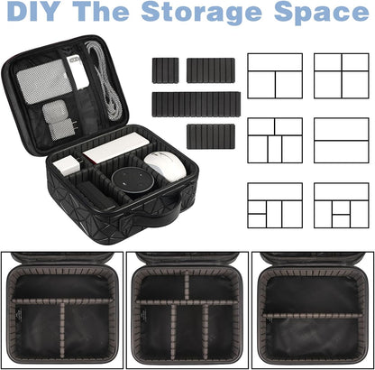 Cord Organizer Case with Adjustable Divider, DJ Cable File Bag for DJ Gear, Sound Instrument and Music - photo 3