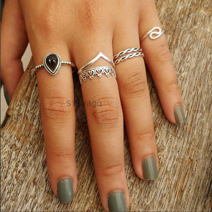 9x12MM Pear Gemstone Ring in 925 Sterling Silver for Women, Girl, Gift