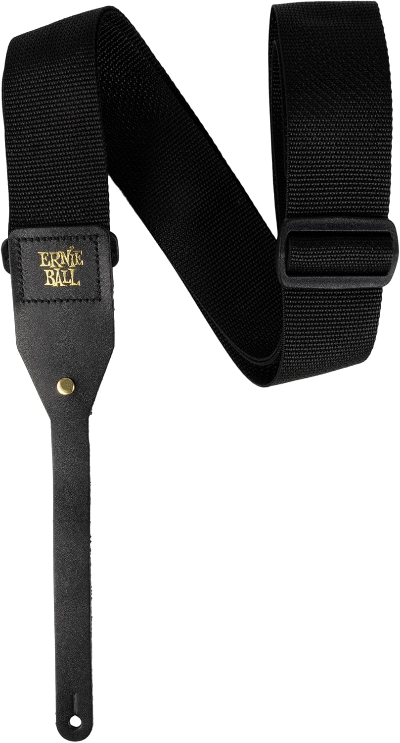 Polypro Acoustic Guitar Strap - Black - photo 2