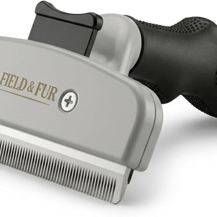 Field & Fur Dog Deshedding Tool, Undercoat Brush for Dogs & Cats, Removes Loose Fur, One-Click Release, Heavy Shedding Grooming Tool for Goldendoodles, Long Hair & Double Coats