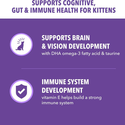 IAMS Proactive Health Kitten Dry Cat Food, Healthy Kitten Food Dry Recipe with Real Chicken in Every Bite, 3.5 Lb. Bag