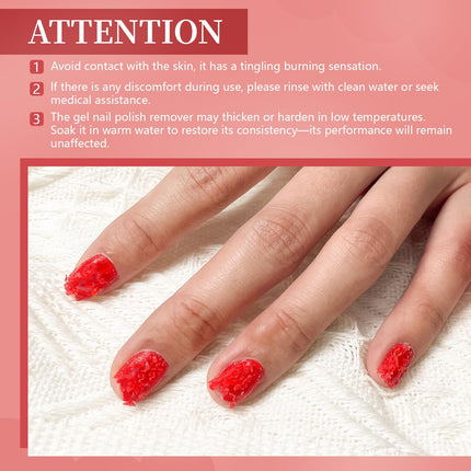 15ML Gel Nail Polish Remover No Need Soaking or Wrapping Gel Remover for Nails 3-5 Minutes Easy And Quick