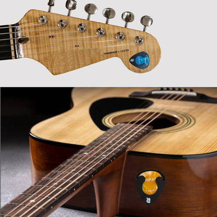 Spring Loaded Guitar Pick Holder for Acoustic Electric Bass
