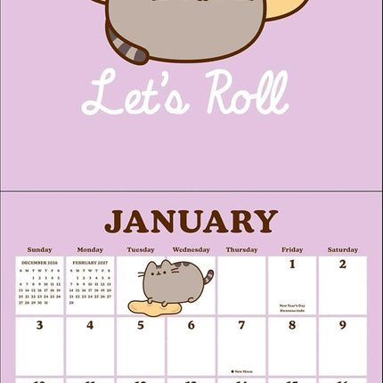 Pusheen 2027 Wall Calendar with Stickers