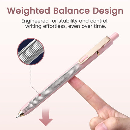 Sooez 6 Pack Ballpoint Pens, 1.0 mm Medium Point Black Ink Pens, Smooth Writing Pen Bulk for Journaling, Soft Grip Cute Pen for Women, Nurse, Office School Supplies, Small Teacher Gifts, Multicolor