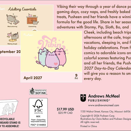 Pusheen 2027 Day-to-Day Calendar