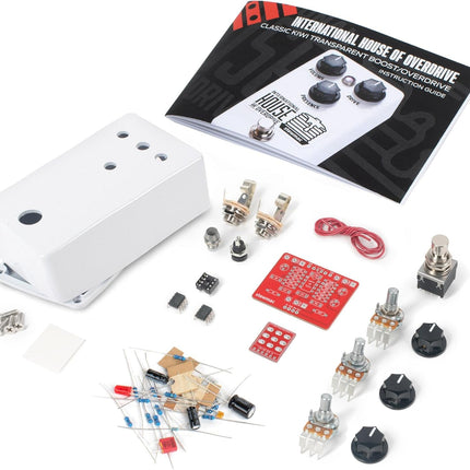 StewMac Screamer Pedal Kit, With White Enclosure (#2350-W)