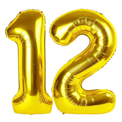 Gold 1 Balloon - Number Balloon 40 Inch, 1st Gold Birthday Decorations