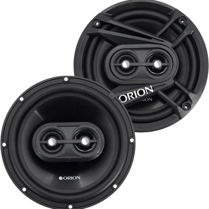 ORION Cobalt Series CB653 6.5” 3-Way Coaxial Car Speakers, 240W, 4 Ohms, Full Range, Enhanced Bass, Polypropylene Cone & Butyl Rubber Surround, Easy Install (Pair)