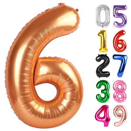 Gold 1 Balloon - Number Balloon 40 Inch, 1st Gold Birthday Decorations