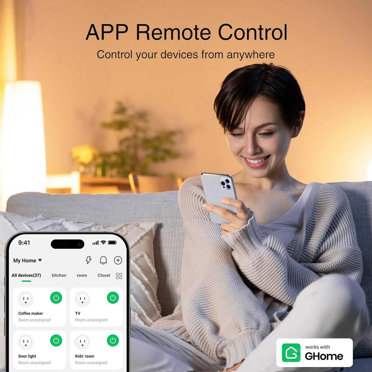 Wi-Fi Smart Plug with App Remote Control and Timer - photo 2