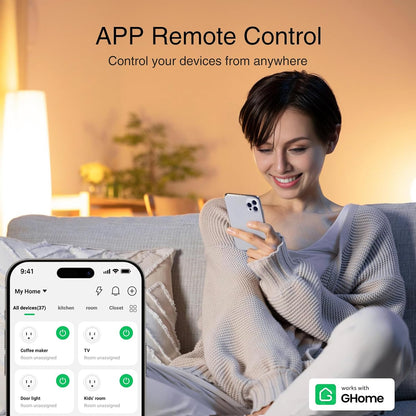 Wi-Fi Smart Plug with App Remote Control and Timer - photo 2