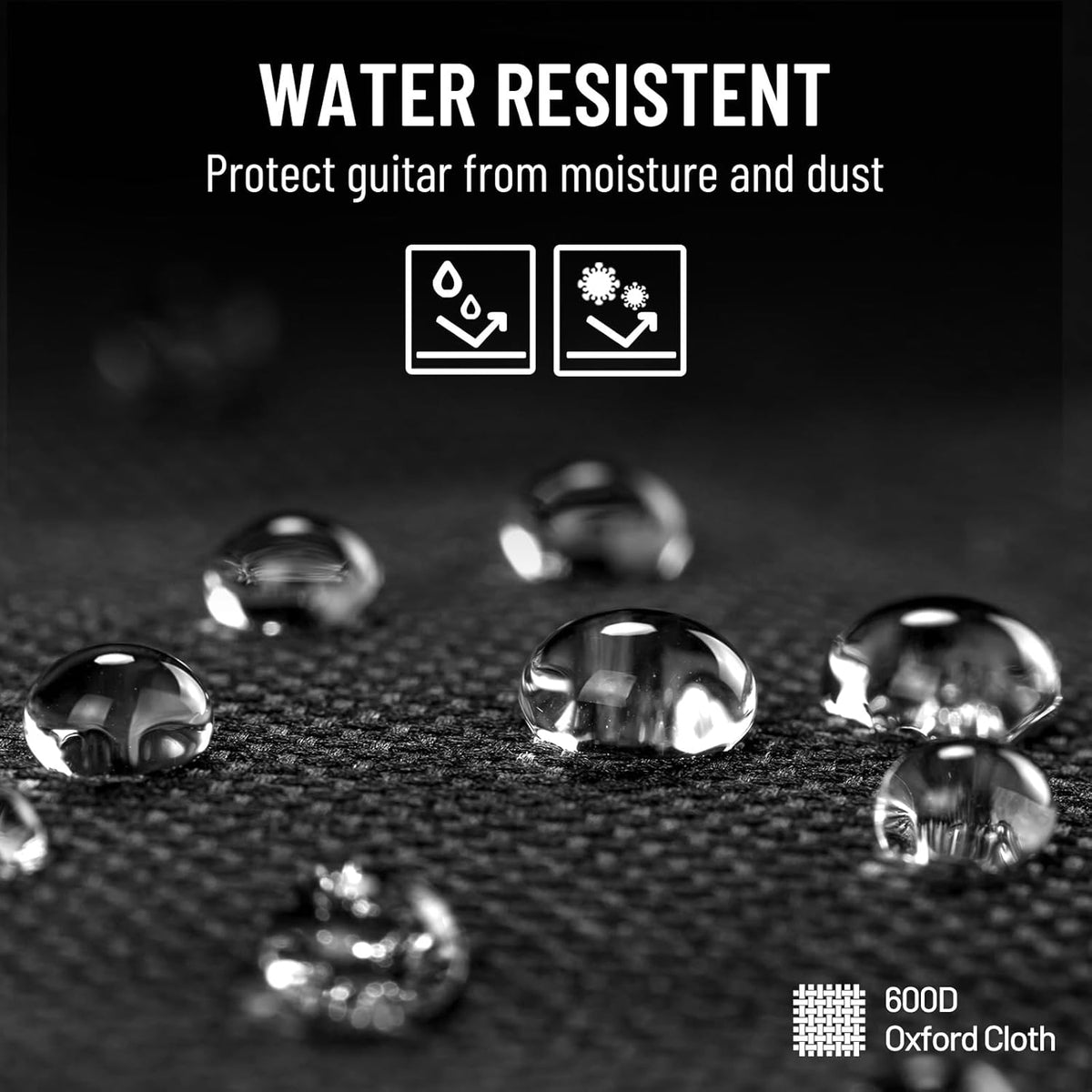 Acoustic Guitar Bag Thick Padding Waterproof Dual Adjustable Shoulder Strap Guitar Case Gig Bag 40 41 - photo 4