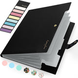 Letter Size Expanding Accordion File Folder with Labels