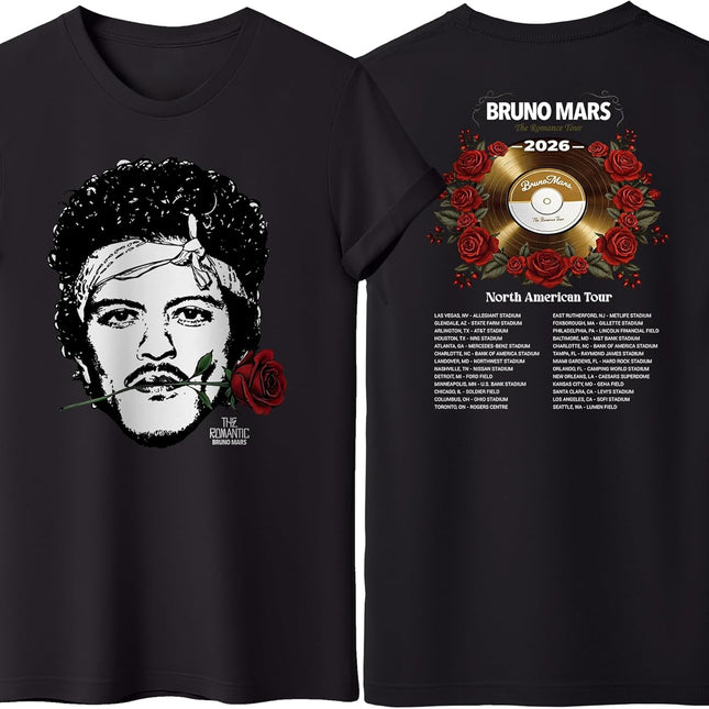 North America Romantic Tour 2026 Tshirt, RNB Fans Graphic Shirt