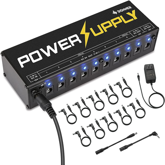Guitar Power Supply 10 Isolated DC Output