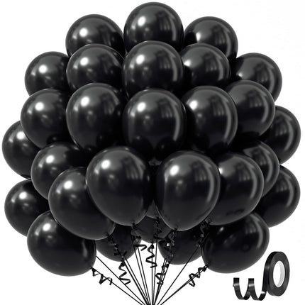 White Balloons 12 inch, White Latex 50pcs Party Balloons