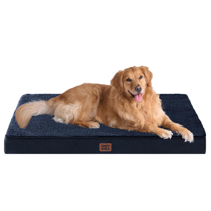 Cama ortopédica para perros grande con funda extraíble lavable, 41IN gris