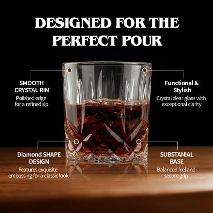Crystal Cocktail Glasses Drinking Glasses Set of 12 Glass Cups
