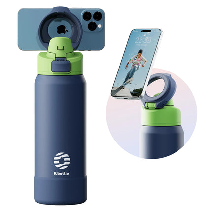 Stainless Steel Water Bottle with Magnetic Phone Holder - photo 7