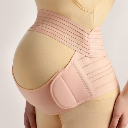 Pregnant belly band worn under clothing for discreet prenatal abdominal support