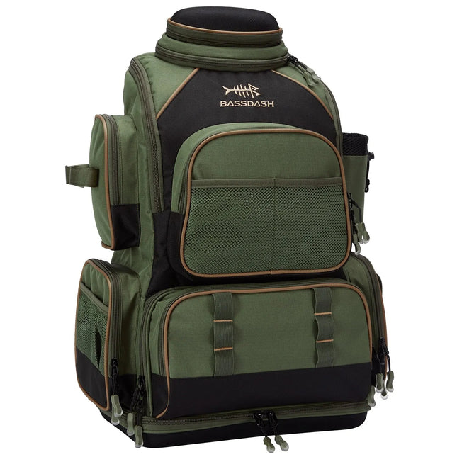 Multifunctional Fishing Tackle Backpack top handle and carrying options