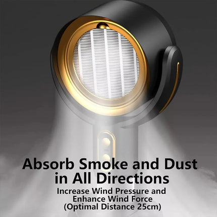Portable Range Hood Purifier package contents including unit, filters, and accessories