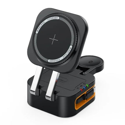 Magnetic 3 in 1 Wireless Charger Station With Extension Cords - photo 7