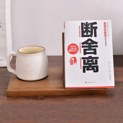 Wooden Book Stand With Cup Holder - photo 7