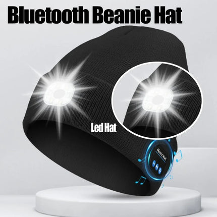 3-in-1 Function Bluetooth Beanie with Light - photo 7
