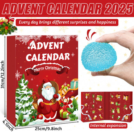 Calendario de adviento 2026, calendario de cuenta regresiva de Navidad de 24 días