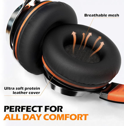 Wired On-Ear Headphones with Microphone and Volume Control - photo 3
