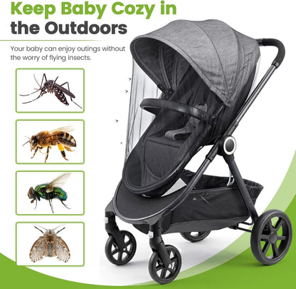 3-Pack Universal Black Baby Mosquito Netting - photo 4