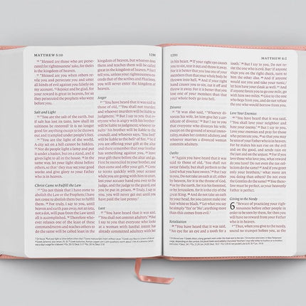 ESV Giant Print Bible, Red Letter (TruTone, Pink, Fleur-de-lis Design): Holy Bible, English Standard Version