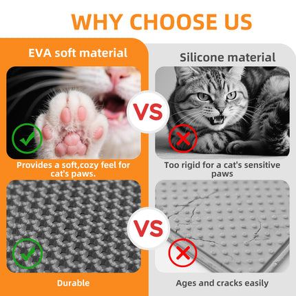 Cat Litter Mat 47"x33" Urine-Proof XL Litter Mat for Litter Box Mat