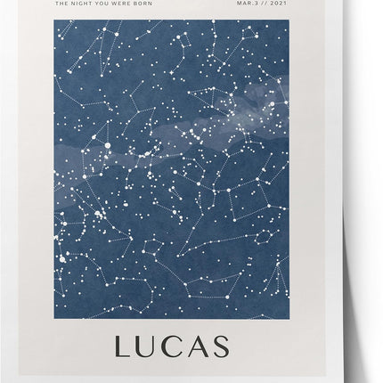CELESTORY Baby Boy Star Map The Night You Were Born Handmade Star Nursery Decor Keepsake Twinkle Twinkle Little Star Name Sign For Nursery Personalized Baby Boy Gifts Constellation Map - Ocean Star Map Print