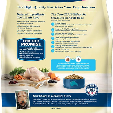 Blue Buffalo Life Protection Formula Adult Small Breed Dry Dog Food, Supports High Energy Needs, Made with Natural Ingredients, Chicken & Brown Rice Recipe, 5-lb. Bag