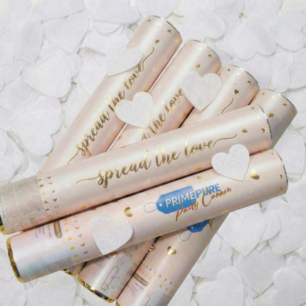 Gender Reveal Confetti Cannon, Biodegradable Blue Powder, 2 Pack