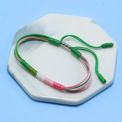LAMIBEE LGBTQIA Pride, Bisexual, Pansexuality, Asexual, Lesbian, MLM Progress Flag Code Bracelet, Boho Style Rope Women Men Thread for Him Her, Pride Month