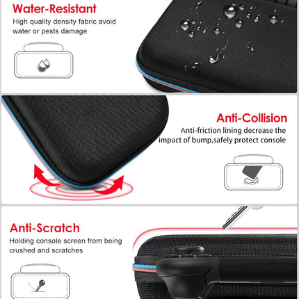 ivoler Carrying Case for Nintendo Switch 2 Model(2025), Portable Hard Shell Pouch Carrying Travel Game Bag for Nintendo Switch 2 Accessories Holds 12 Game Cartridge (Black)