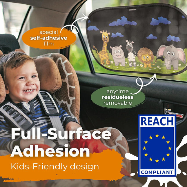 Car Window Shade for Baby with Certified UV-Protection 2 Pack