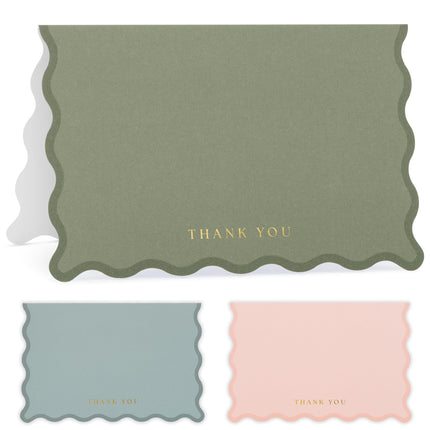 Thank You Cards Set of 30 with Envelopes and Stickers