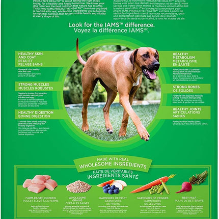 IAMS Proactive Health Large Breed Dry Dog Food, Adult Dry Dog Food for Large Breeds, Chicken, 30 lb. Bag