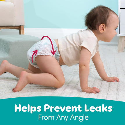 Pampers Diapers - Swaddlers 360° - Size 3, 70 Count, up to 100% Leakproof Comfy Dry Fit, Designed for Easy Changes, Pull On Baby Diaper (Packaging May Vary)