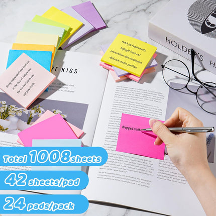 (24 Pads) Sticky Notes 3x3 in Post, 12 B - product image