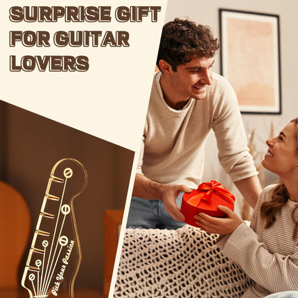 Light Up Guitar Pick Holder, Guitar Gift for Music Lovers