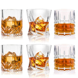 Premium 10, 11 OZ Scotch Glasses - Old Fashioned Whiskey Glasses/Style Glassware for Bourbon/Rum/Bar Tumbler Set of 6