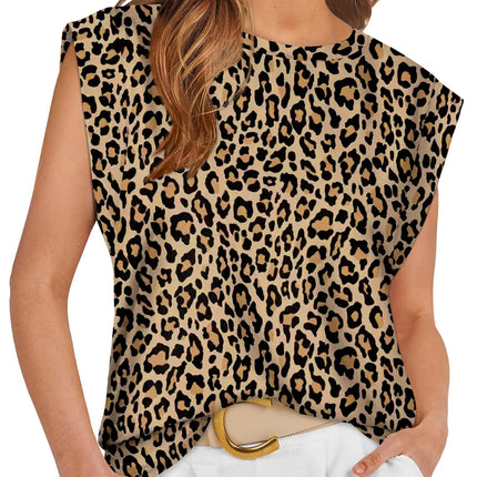 Cap Sleeve Tops for Women Summer Top Basic Tee Shirts Business Casual Tank Loose Fit 2026 Fashion