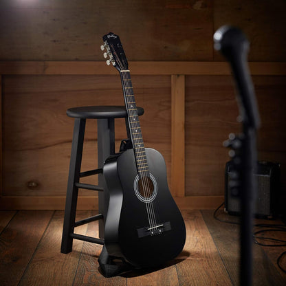 38-Inch Beginner Acoustic Guitar Starter Kit - Black - photo 4