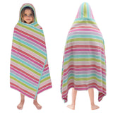 Hooded Bath Towel Wrap - 100% Cotton Soft Hooded Kids Towel